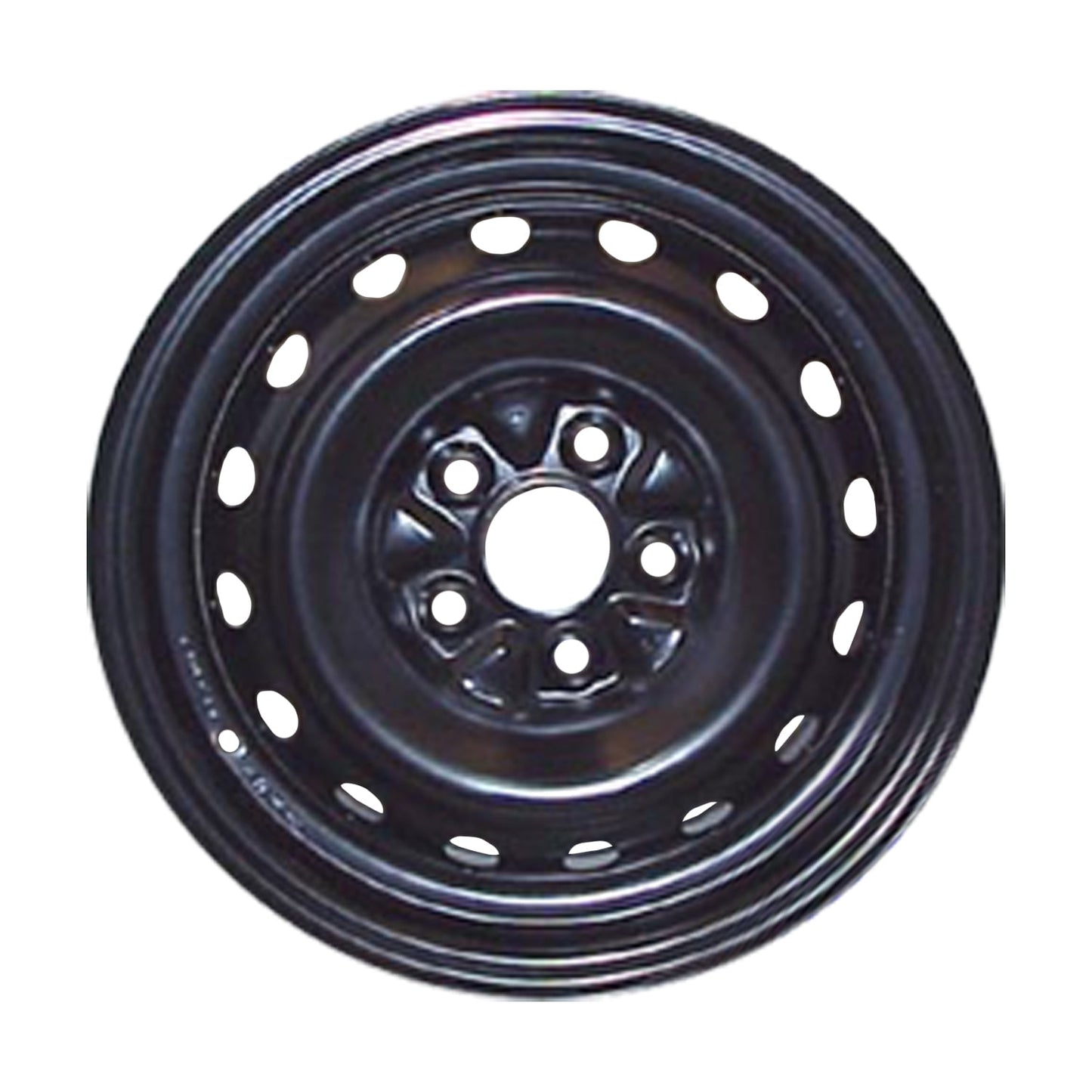 Remanufactured Painted Black Steel Wheel 14 x 6 4743870AA fits 1996-2000 Dodge Caravan
