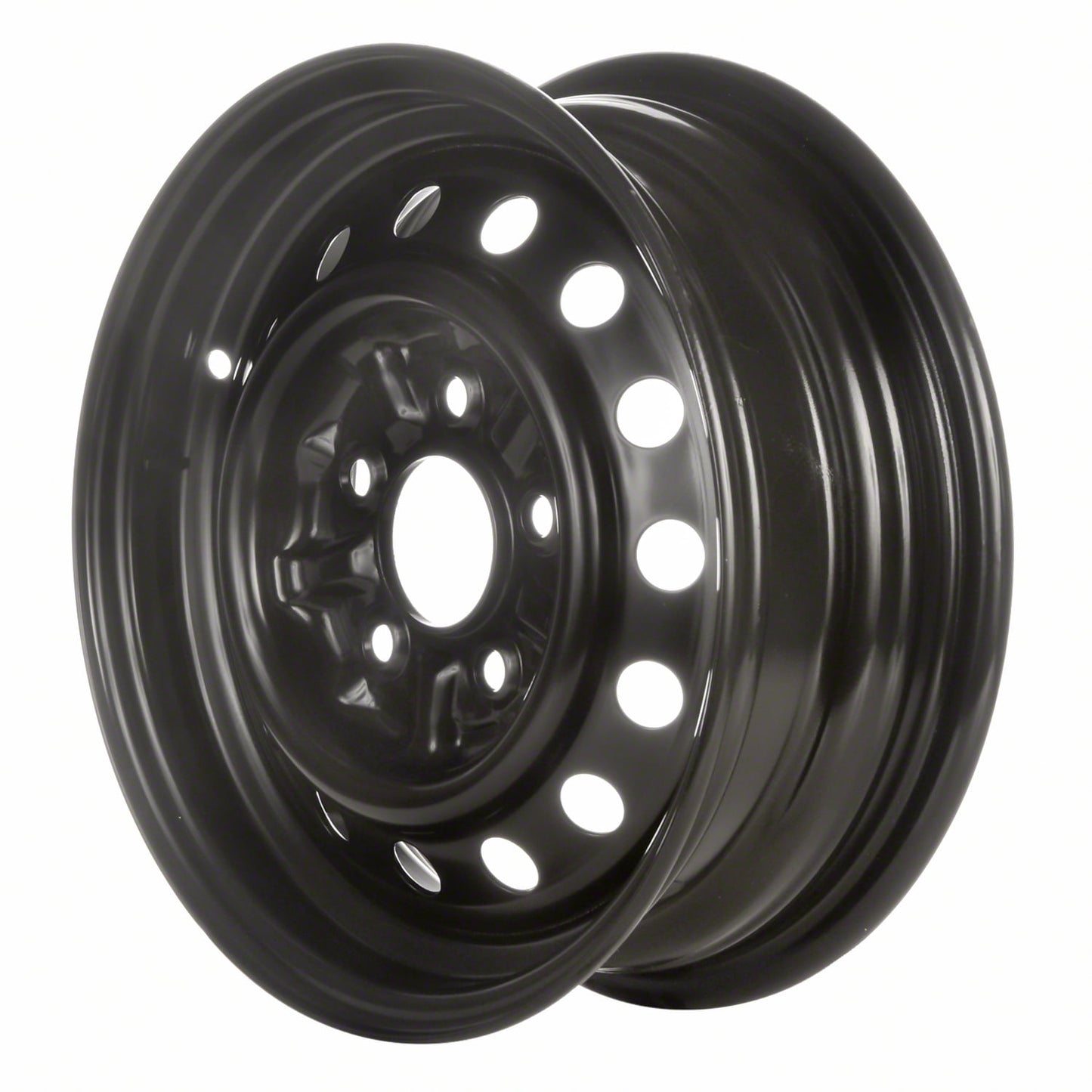 Remanufactured Painted Black Steel Wheel 14 x 5 fits 1992-1995 Toyota Pickup::2WD Models Only