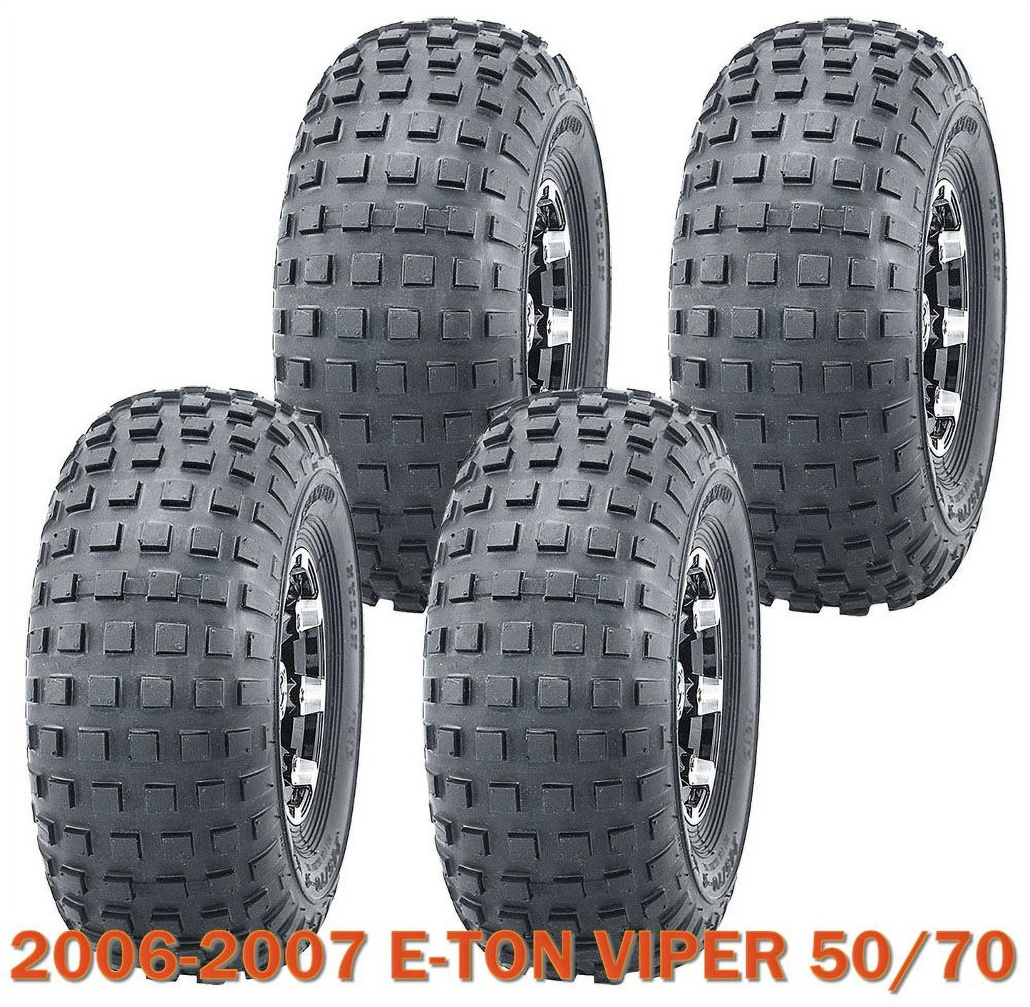 Set 4 Go Kart Tires 145/70-6 145x70x6 fit for 2006-2007 E-TON VIPER 50/70