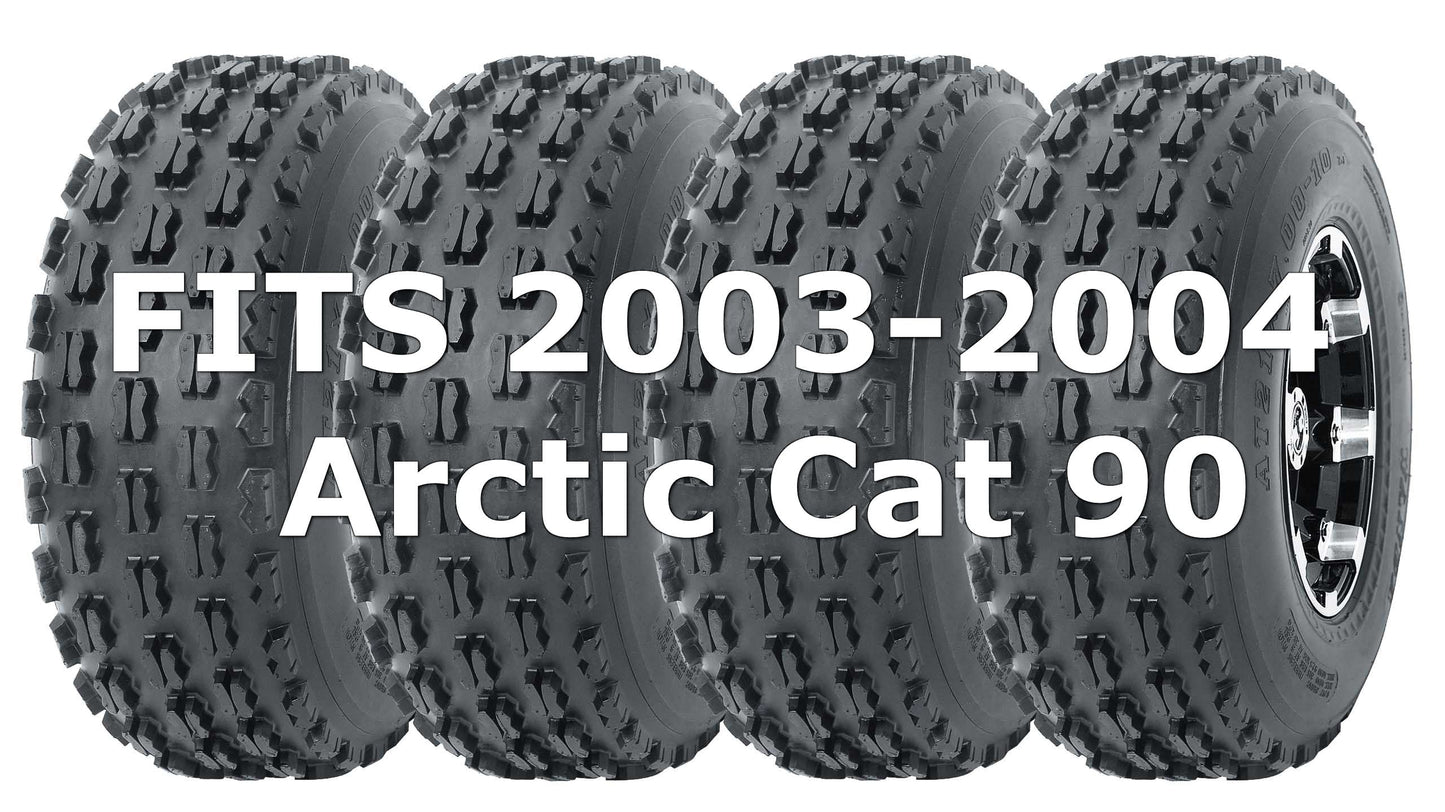 Arctic Cat 90 2003-2004 Full Set Wanda Sport ATV tires 19x7-8 19x7x8