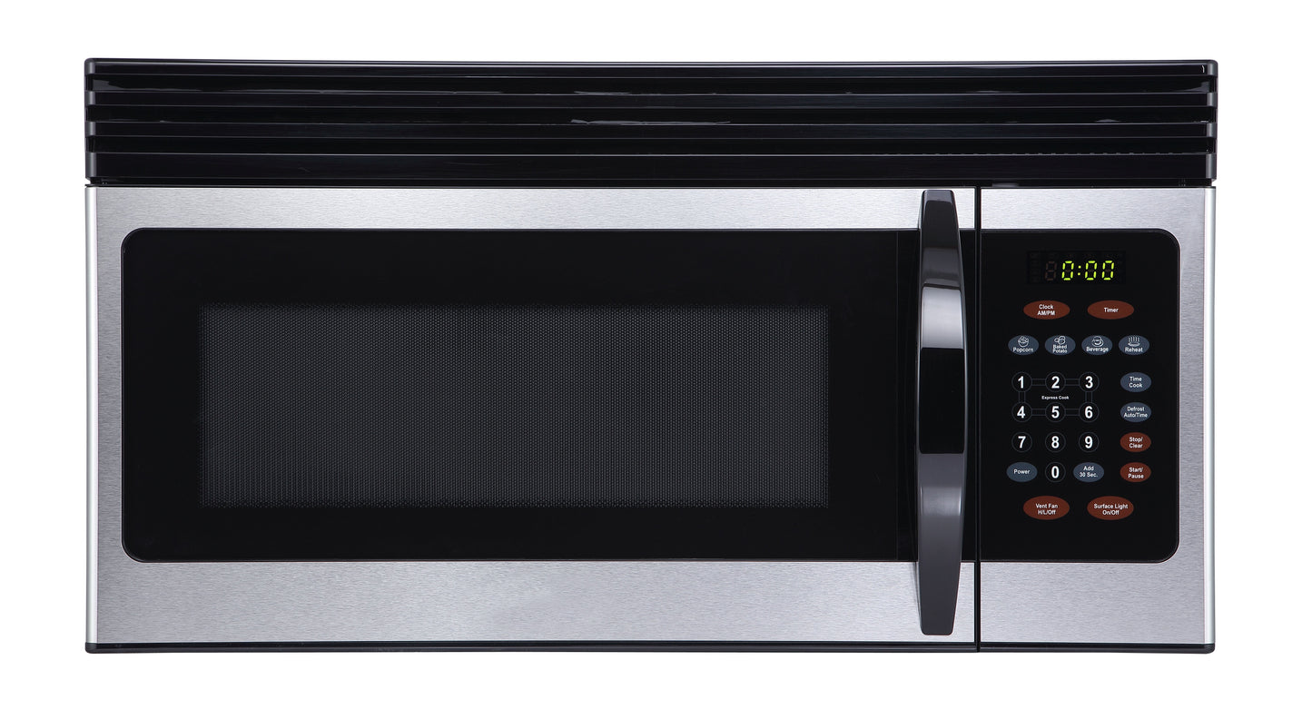 Black Decker Over The Range 1.6 cu ft Microwave Oven in Stainless Steel