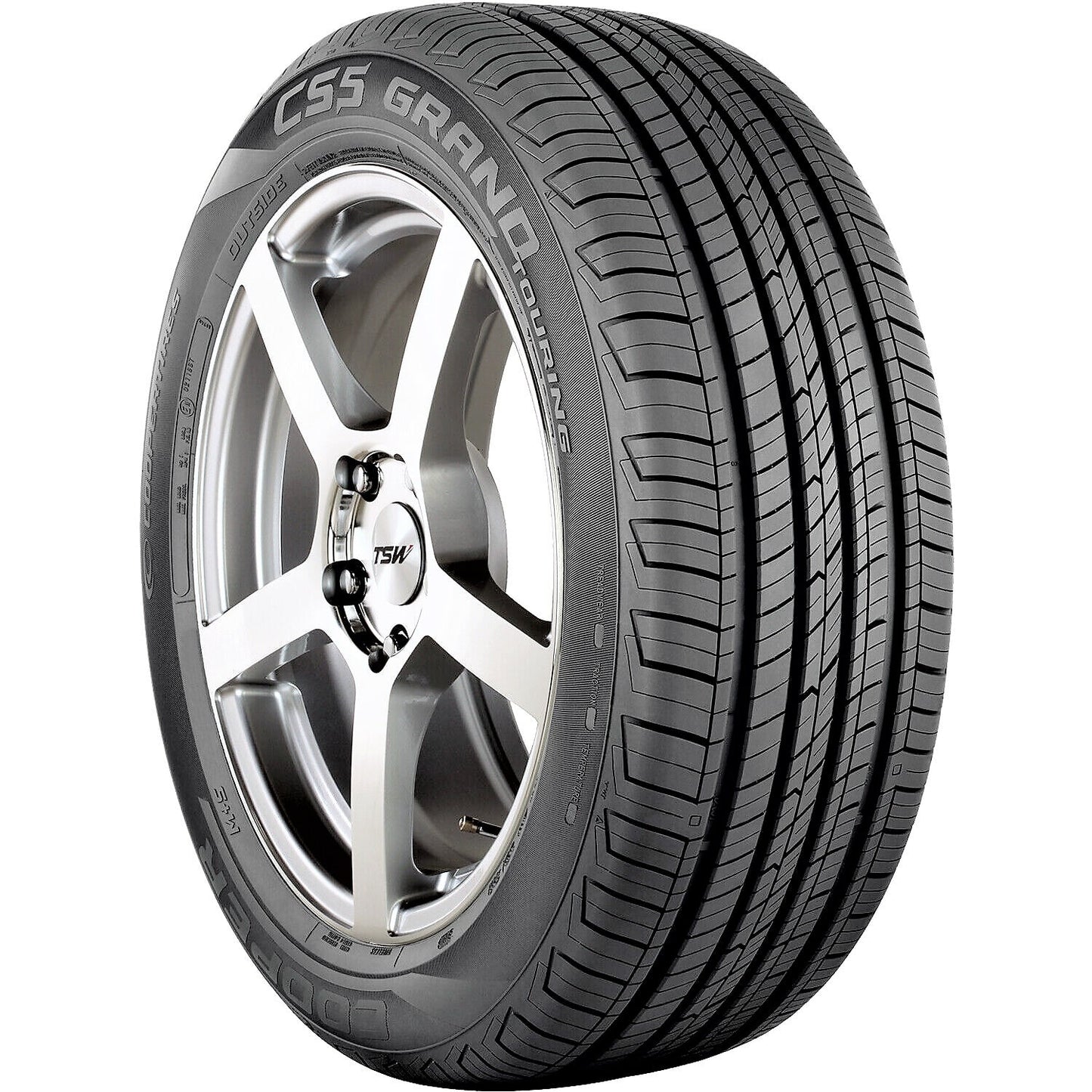 Cooper CS5 Grand Touring All-Season 235/65R16 103T Tire Fits: 2005-09 Honda Odyssey EX-L, 2010 Honda Odyssey NHL SE