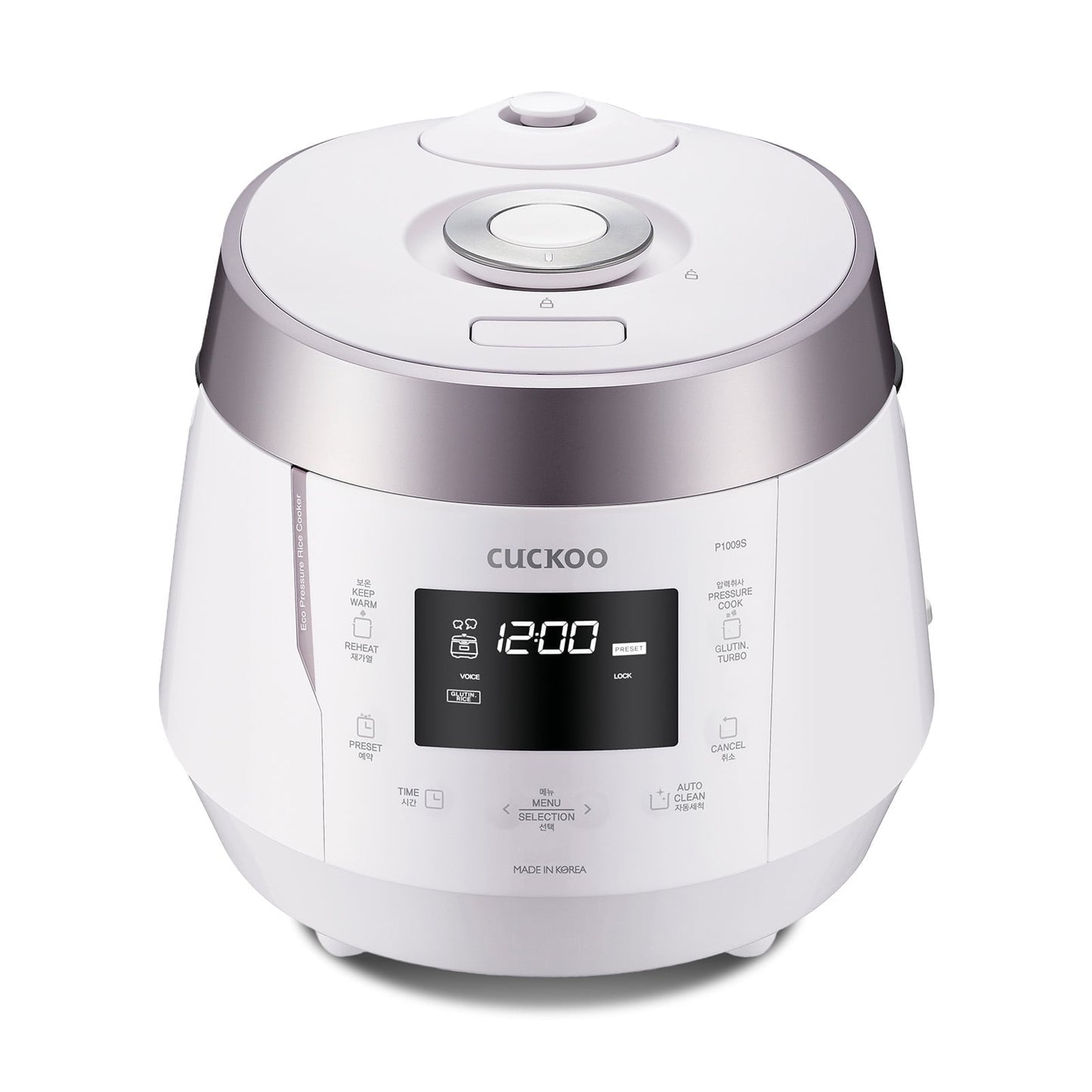 Cuckoo CRP-P1009SW 10-Cup (Uncooked) Heating Pressure Rice Cooker & Warmer with Nonstick Inner Pot