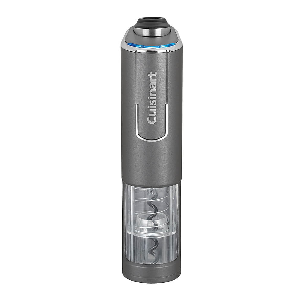Cuisinart RWO-100 EvolutionX Cordless 4-in-1 Rechargeable Wine Bottle Opener, 1.96L x 3.5W x 8.14H, Gray/Black