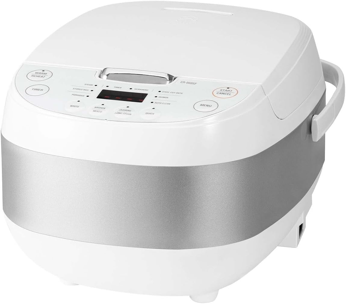 Electric Rice Cooker 10 Menu Options Oatmeal Brown Rice & More Touch-Screen Nonstick Inner Pot Rice Maker