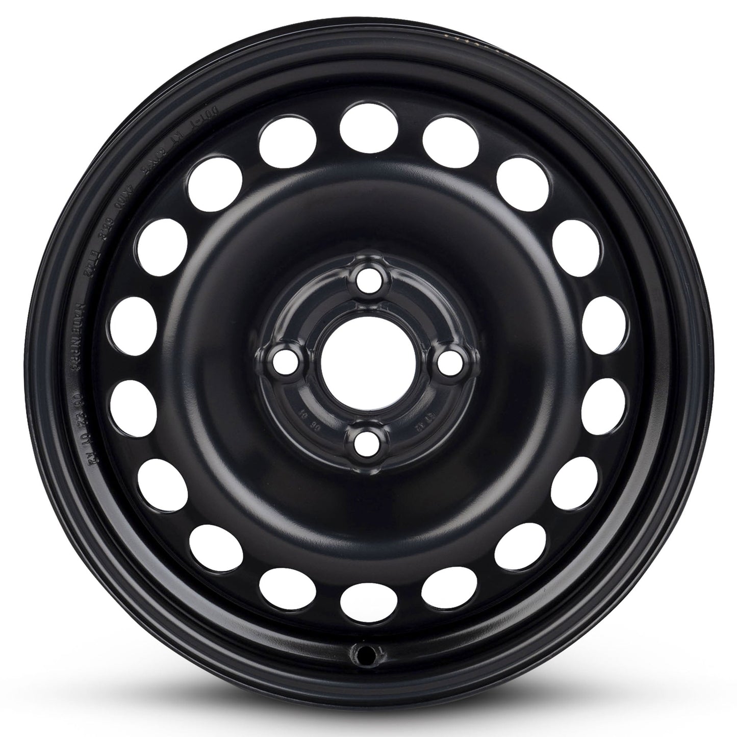 For 2009-2011 Chevrolet Aveo 15 Inch Painted Black Rim - OE Direct Replacement - Road Ready Car Wheel