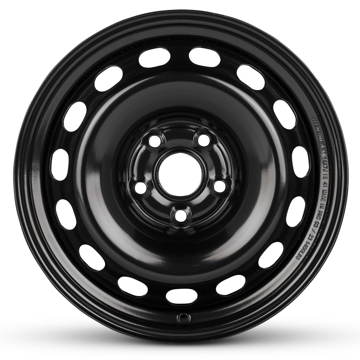 For 2009-2017 Volkswagen CC 16 Inch Painted Black Rim - OE Direct Replacement - Road Ready Car Wheel