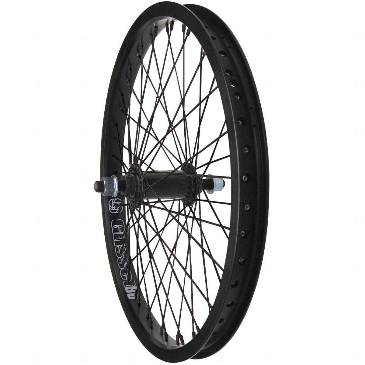 Gusset Black Dog 20" front wheel, 3/8" 48h - WHGUBD8F
