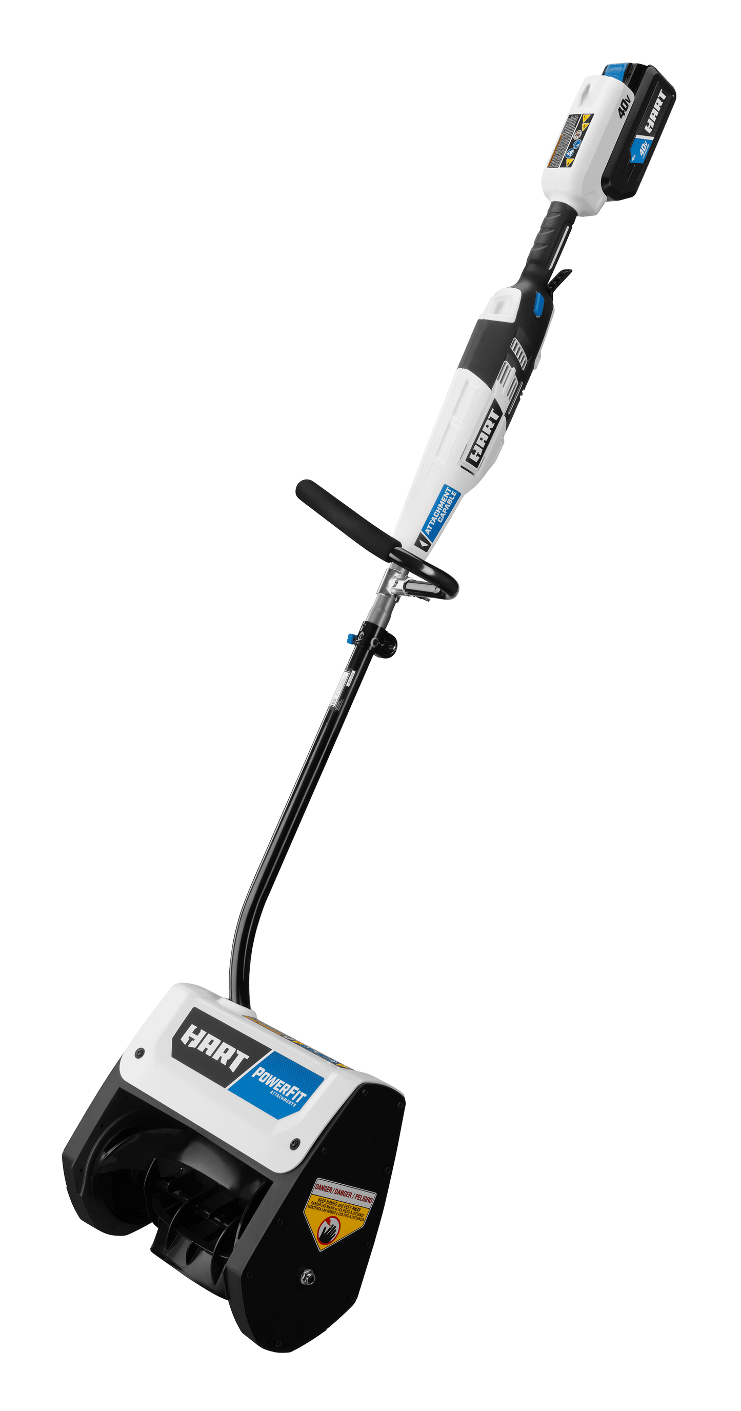 HART 40-Volt 12-inch Single Stage Battery-Powered Snow Shovel Kit, (1) 4.0Ah Lithium-Ion Battery