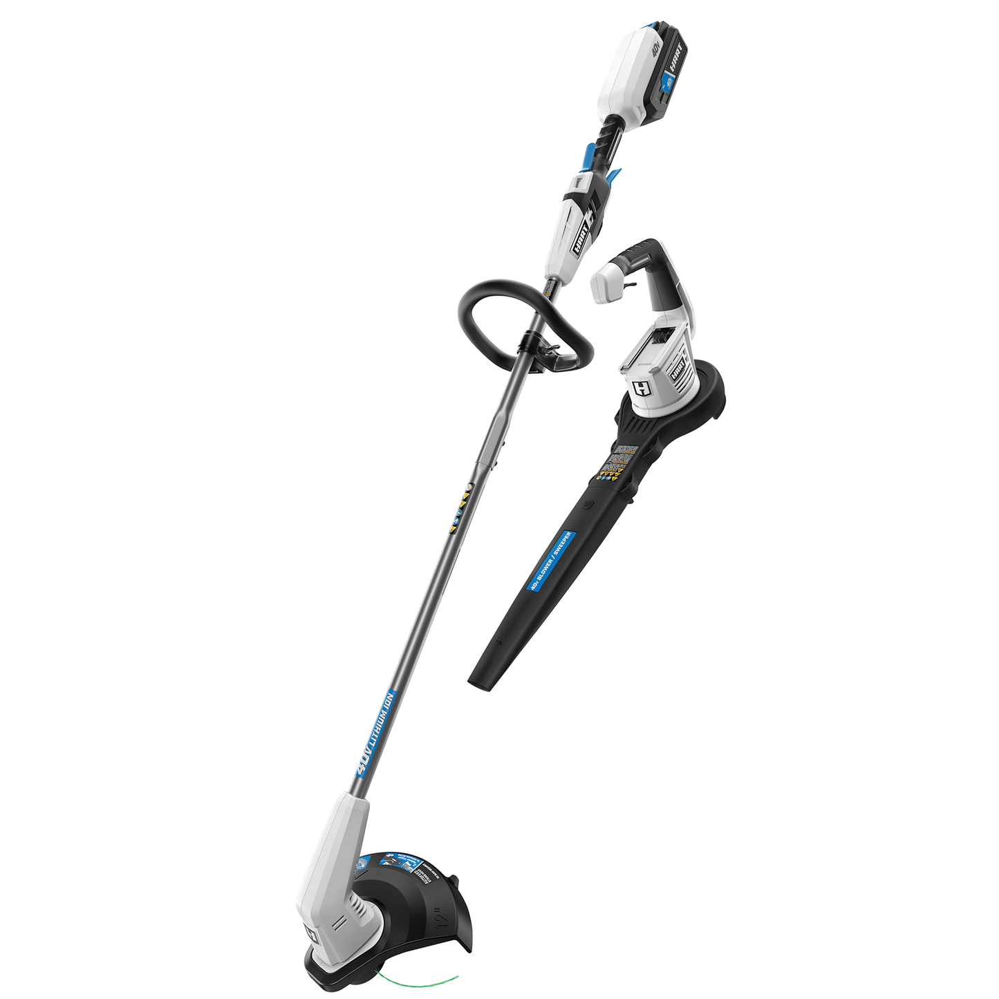 HART 40-Volt Cordless 12-inch String Trimmer and Leaf Blower Combo Kit, (1) 4.0Ah Lithium-Ion Battery