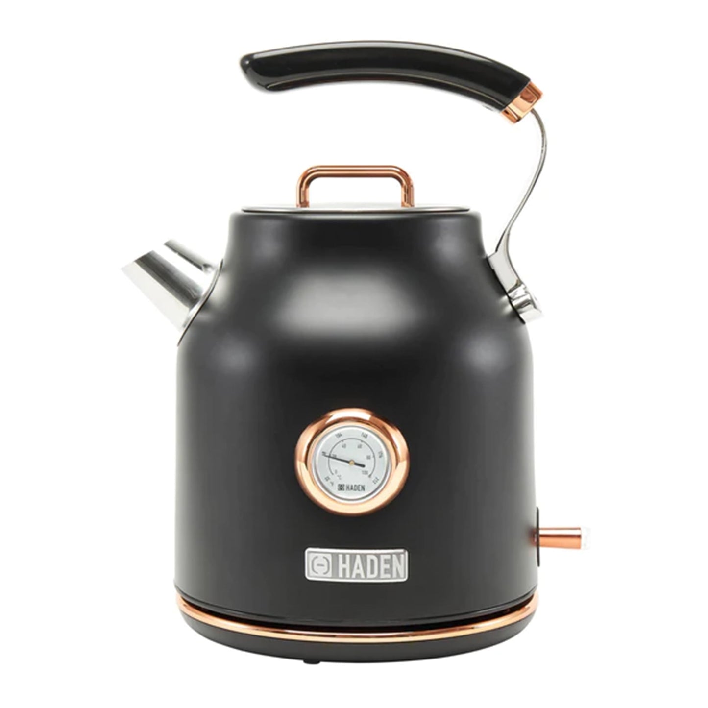Haden Dorset 1.7 Liter Electric Water Kettle with Base, Putty & Chrome