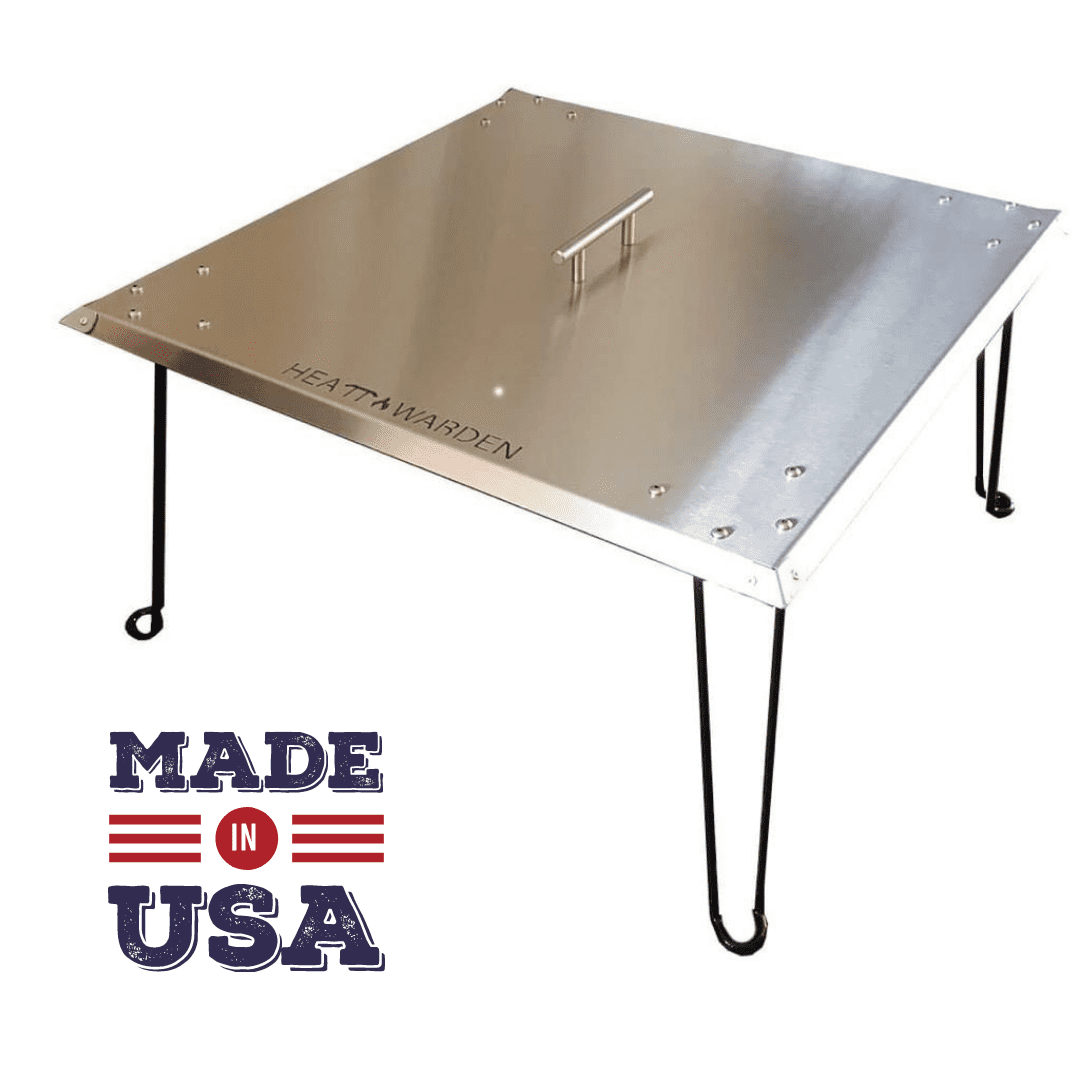 Heat Warden Fire Pit Heat Deflector in Stainless Steel