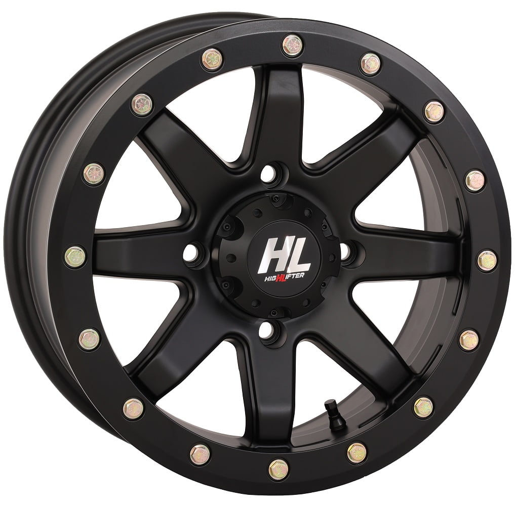 High Lifter by STI HL9 Beadlock 14x7 ATV/UTV Wheel - Matte Black (4/156) - 6+1