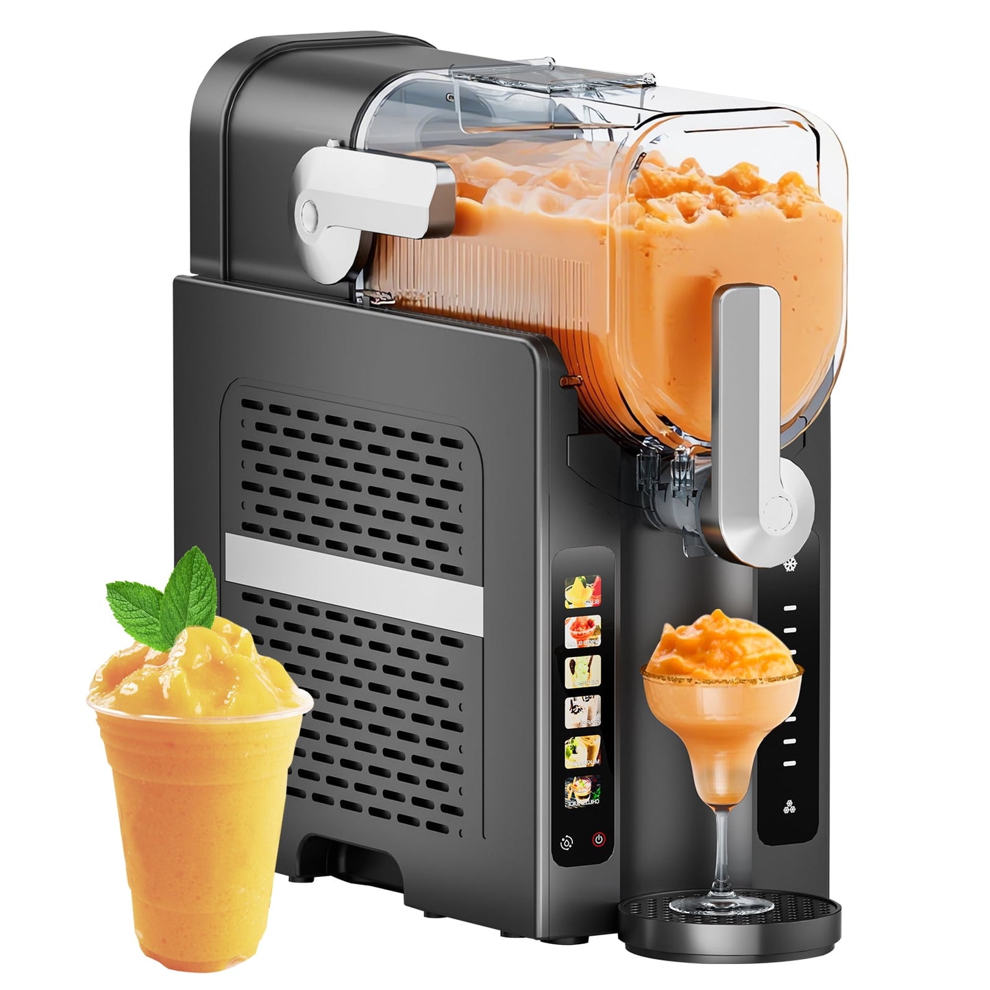 Jacgood Slushie Machine for Home - No Ice Needed 70oz Slushy Machine, with Self-Cleaning & 6 Preset Programs Frozen Drink Maker,Frozen Margaritas, Frappés, Milkshake, and More