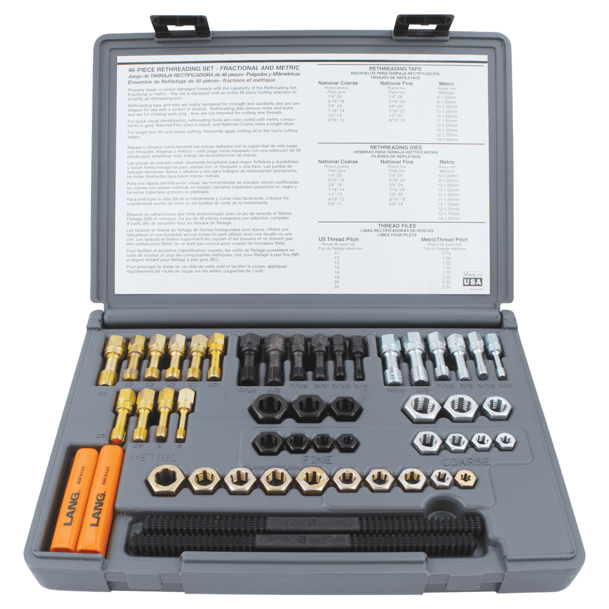 Kastar Coarse Dies sizes 1/4"-20, 5/16"-18 10 Metric Dies