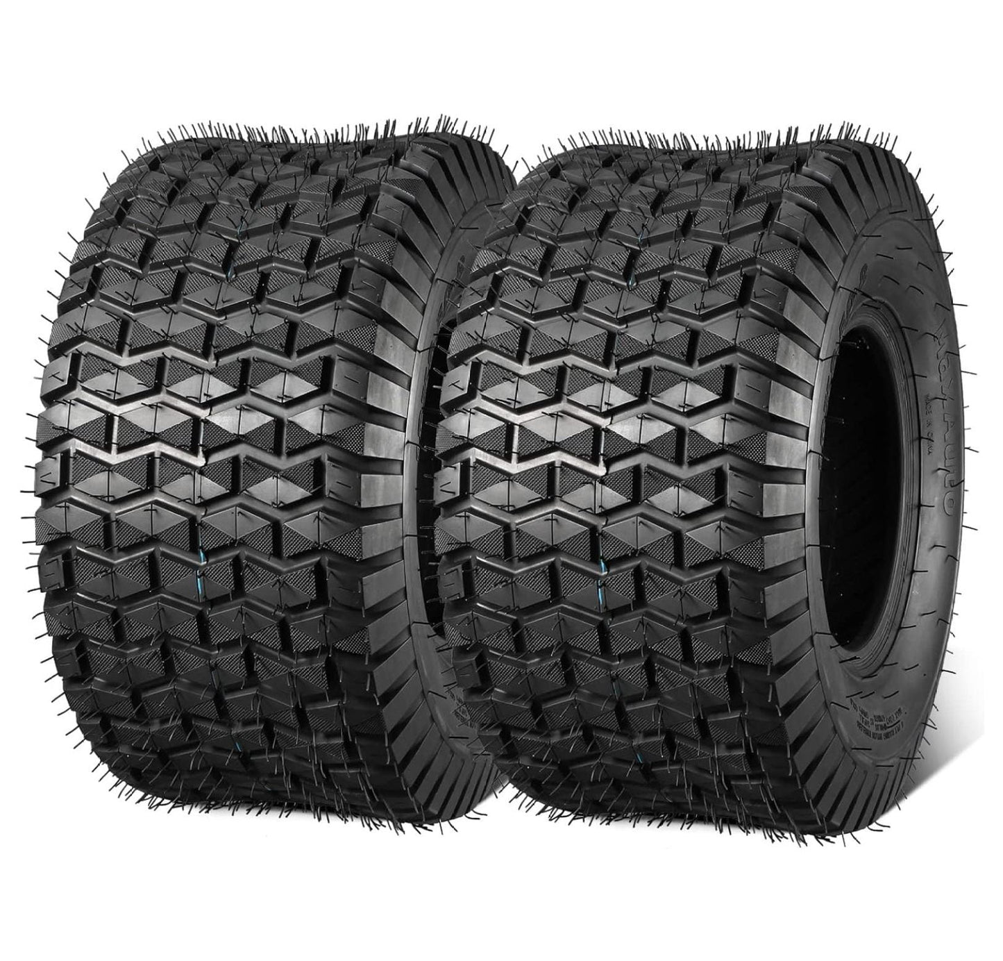 Lwory 18x9.50-8 Lawn Mower Tires, 18x9.50-8nhs Tires, 18x9.50 8 Turf Tires 18-9.50-8 Rear Mower Tires, 4 Ply Tubeless Tire, 1040lbs Capacity, Set of 2