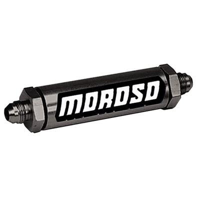 Moroso 23870, Inline Screened Oil Filter #8 An Fittings Performance Racing