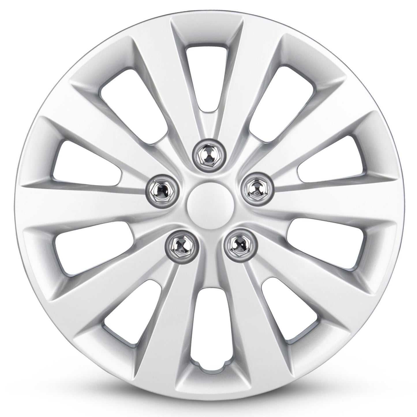 New 16 Inch Hubcaps For 2013-2023 Nissan Leaf - Set of 4 Silver - Wheel Covers