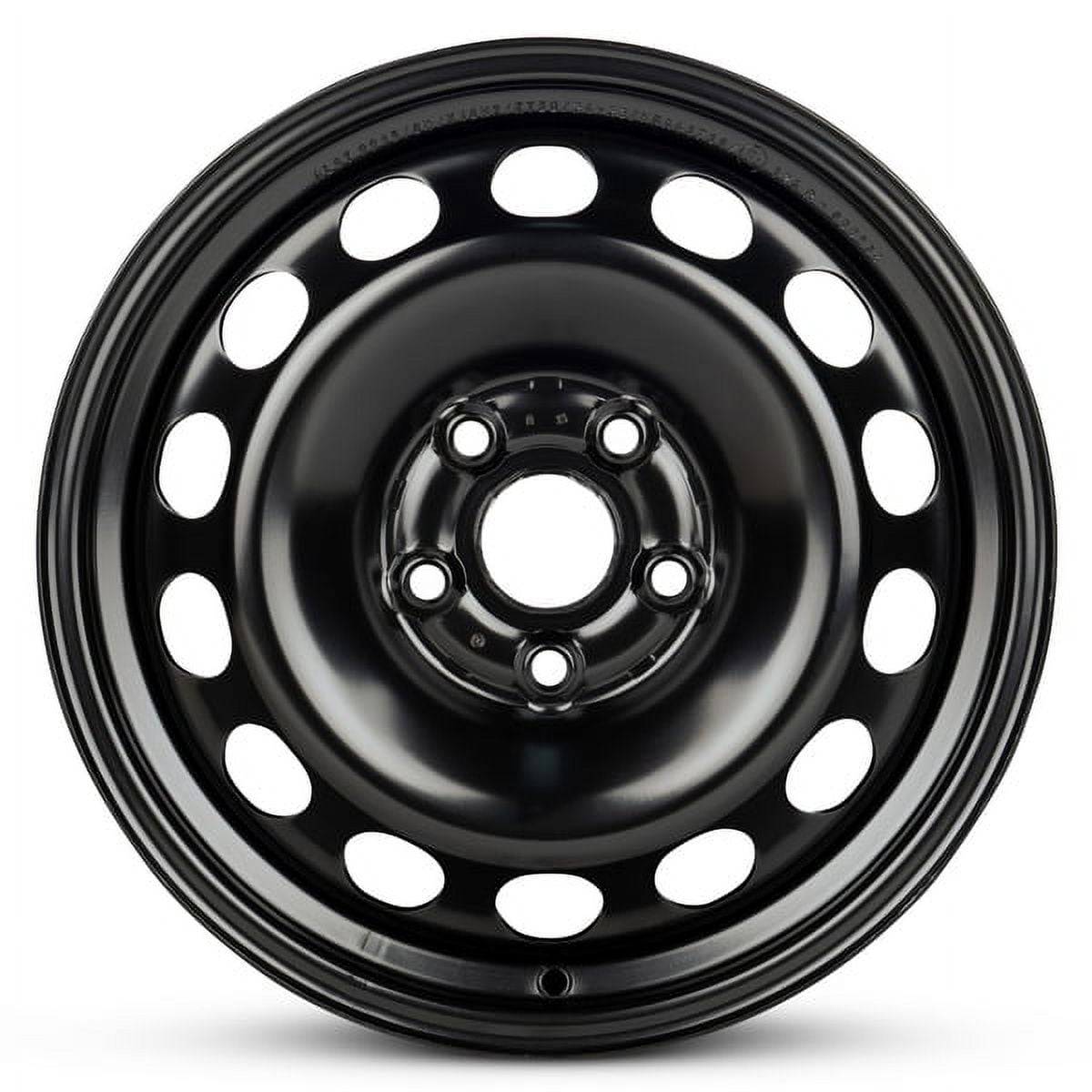 New OEM Replacement Wheel 16x6.5 in for 2005-2019 Volkswagen Jetta Painted Black 16 inch Steel Rim