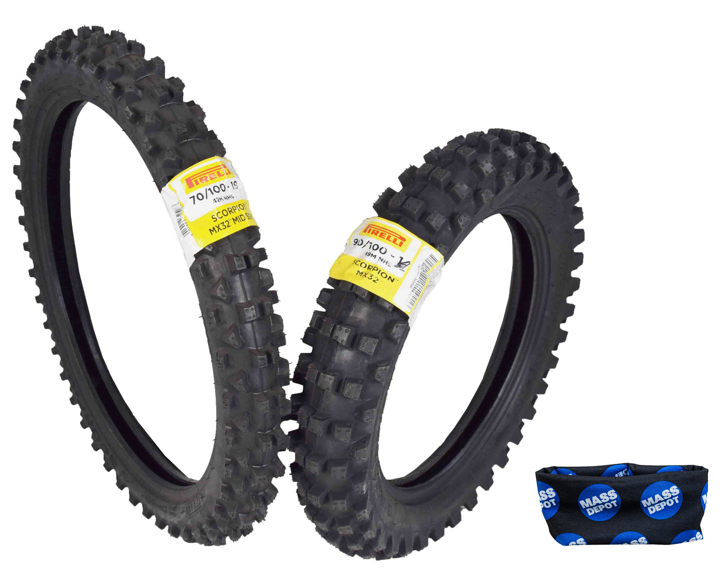 Pirelli Scorpion 70/100-19 90/100-14 MX32 Mid Soft Motocross Dirt Bike Tires Set