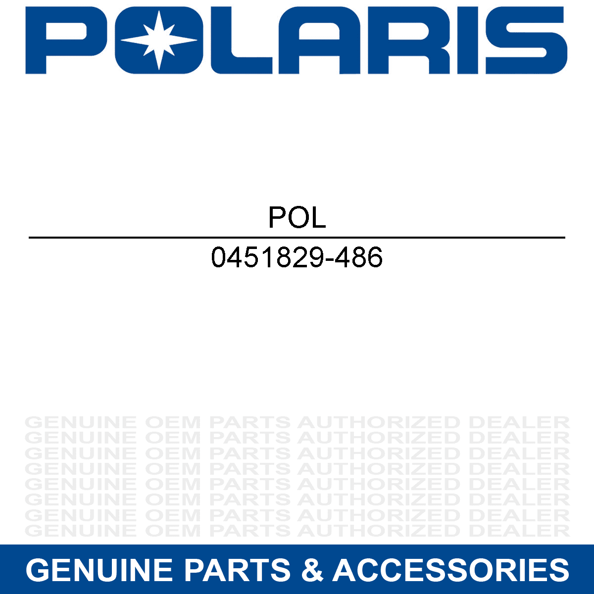 Polaris 0451829-486 WHEEL-RIM 7" SILVER