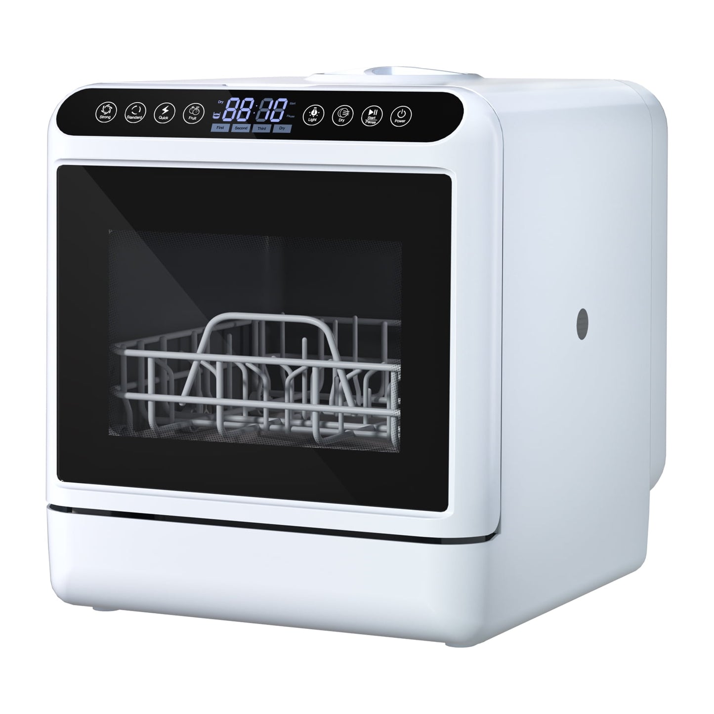 Portable Dishwasher with 5L Water Tank, Automatic Smart Countertop Dishwasher, Mini Dishwasher with 5 Place Settings, 2-Tier Rack, 3-Spray Arm, Air-Dry Function