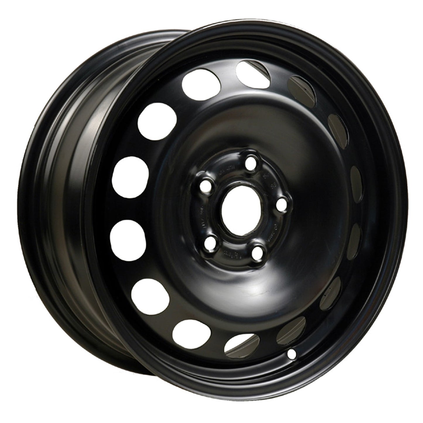 Remanufactured Painted Black Steel Wheel 16 x 6.5 1K0601027A03C fits 2006-2007 Volkswagen Golf