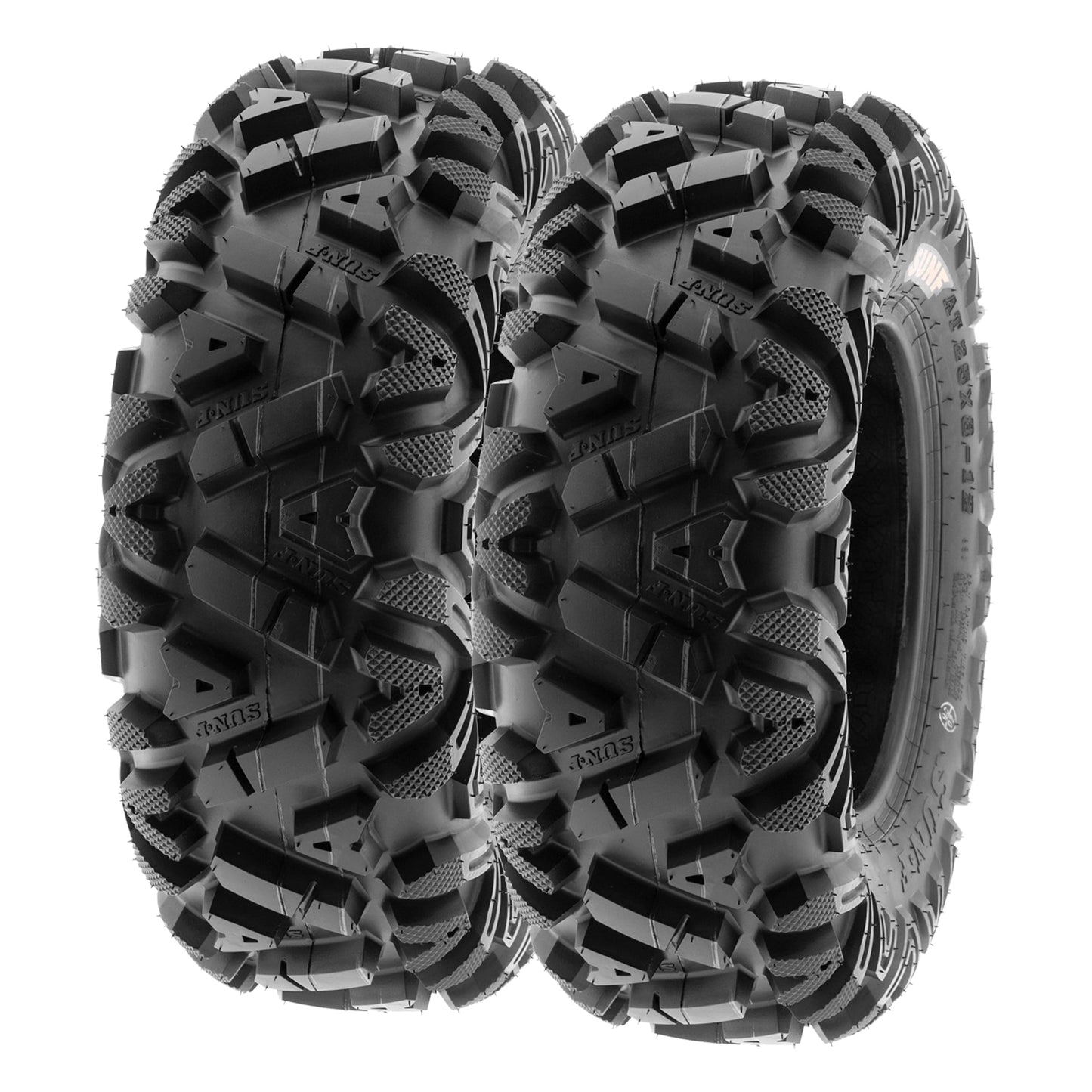 SunF All Terrain ATV UTV Quad Tires 25x8-12 25x8x12 6 PR A033 (Pair of 2)