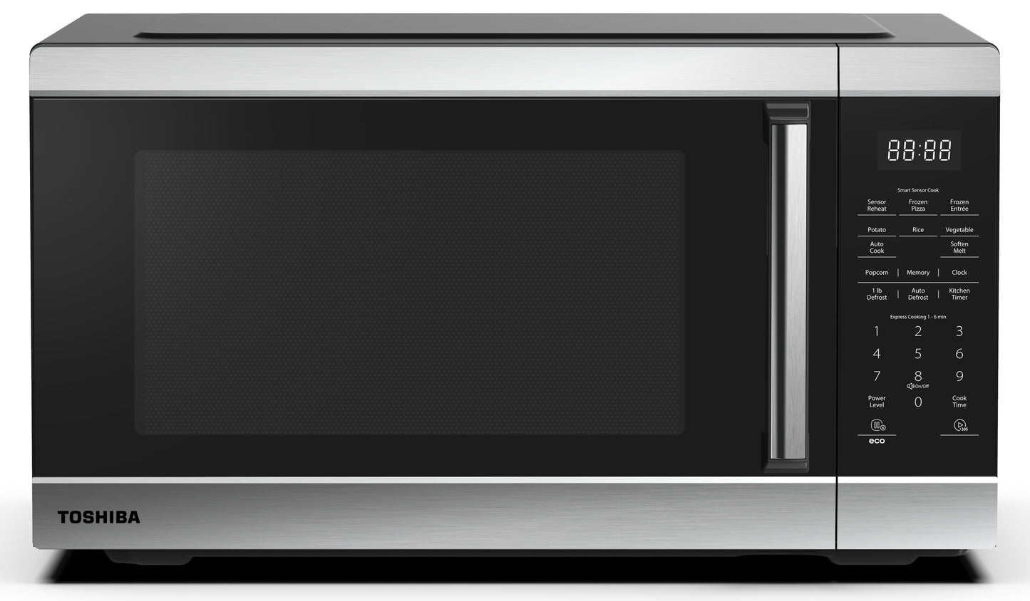 Toshiba 2.2 cu ft Countertop Microwave Ovens in Stainless Steel