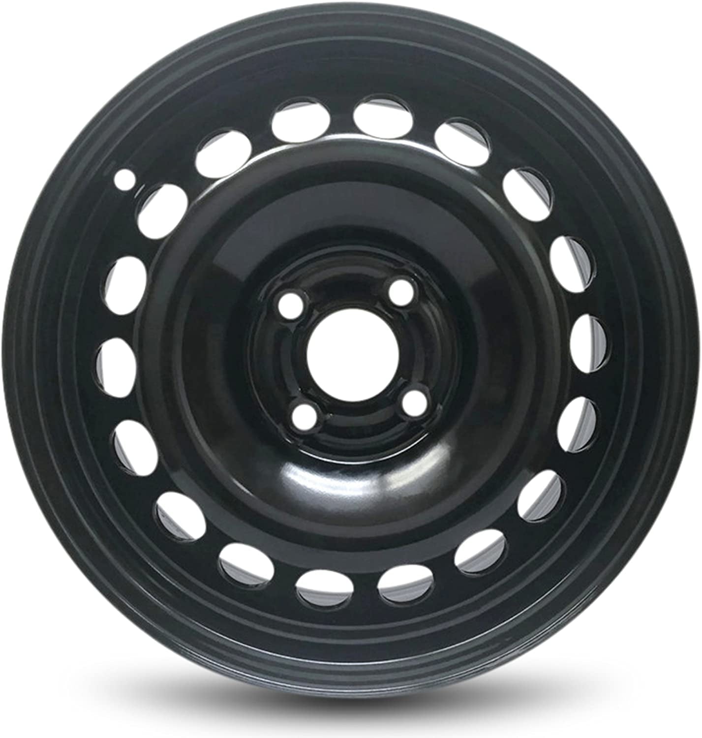 Wheel For 2016-2022 Chevrolet Spark 15 inch 4 Lug Black Steel Rim Fits R15 Tire