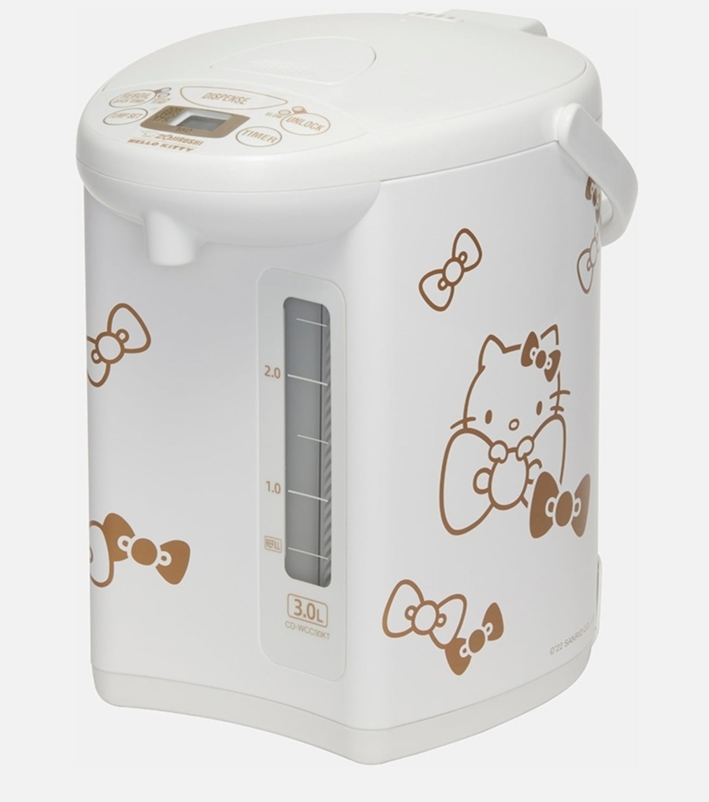 Zojirushi CD-WCC30KTWA Micom 3.0 Electric Kettle, Hello Kitty Collection White with Automatic Shut-Off