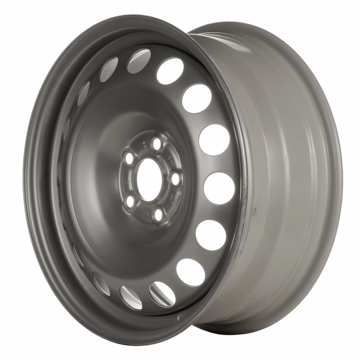 Remanufactured Painted Silver Steel Wheel 16 x 6.5 1J0601027AD03C fits 1998-2010 Volkswagen Beetle