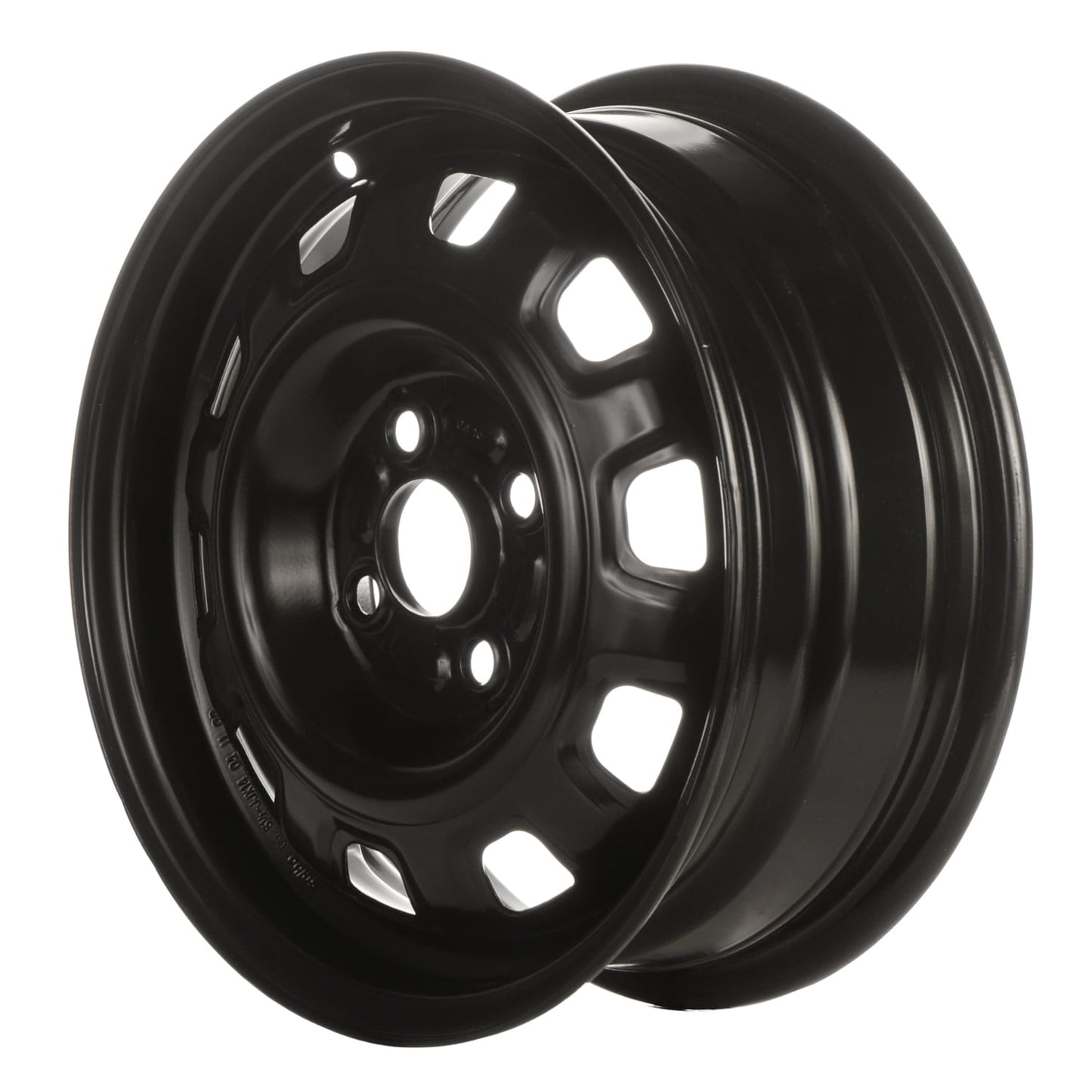 Remanufactured Painted Black Steel Wheel 14 x 5.5 K9965055540 fits 1995-2001 KIA Sephia