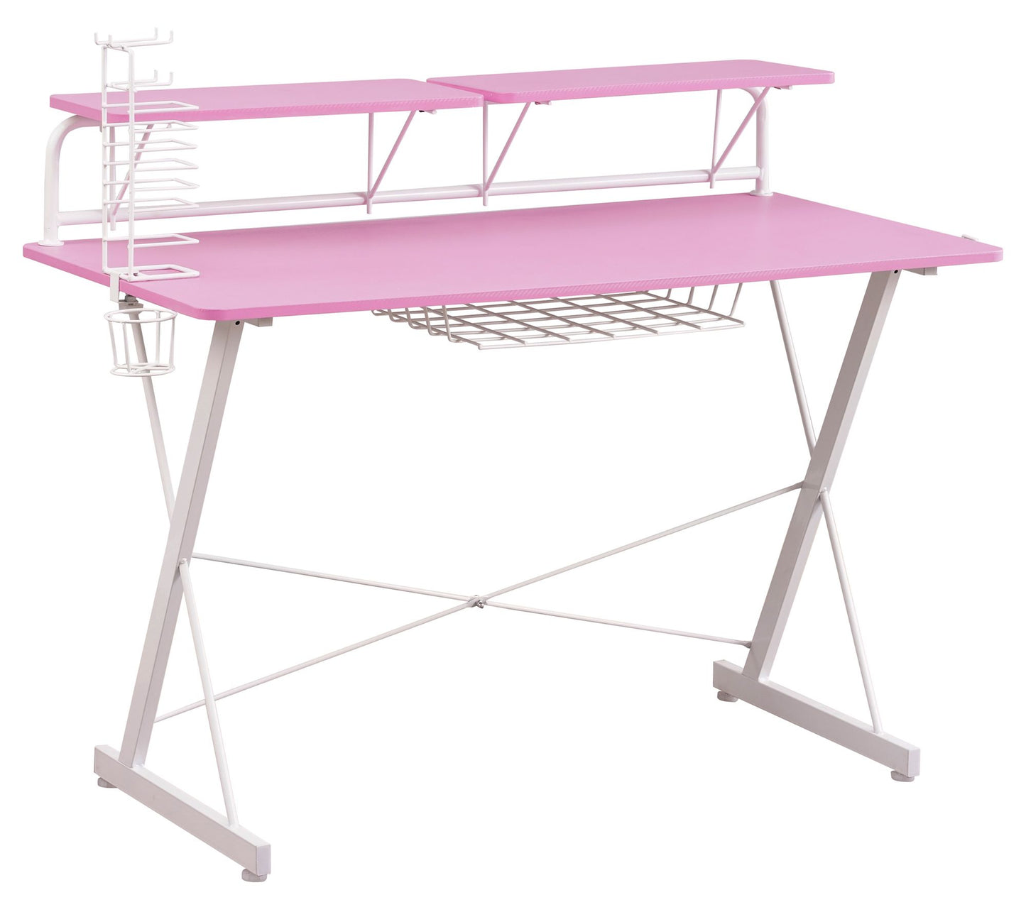 Techni Sport CARBON Gaming Desk with MonitorShelf