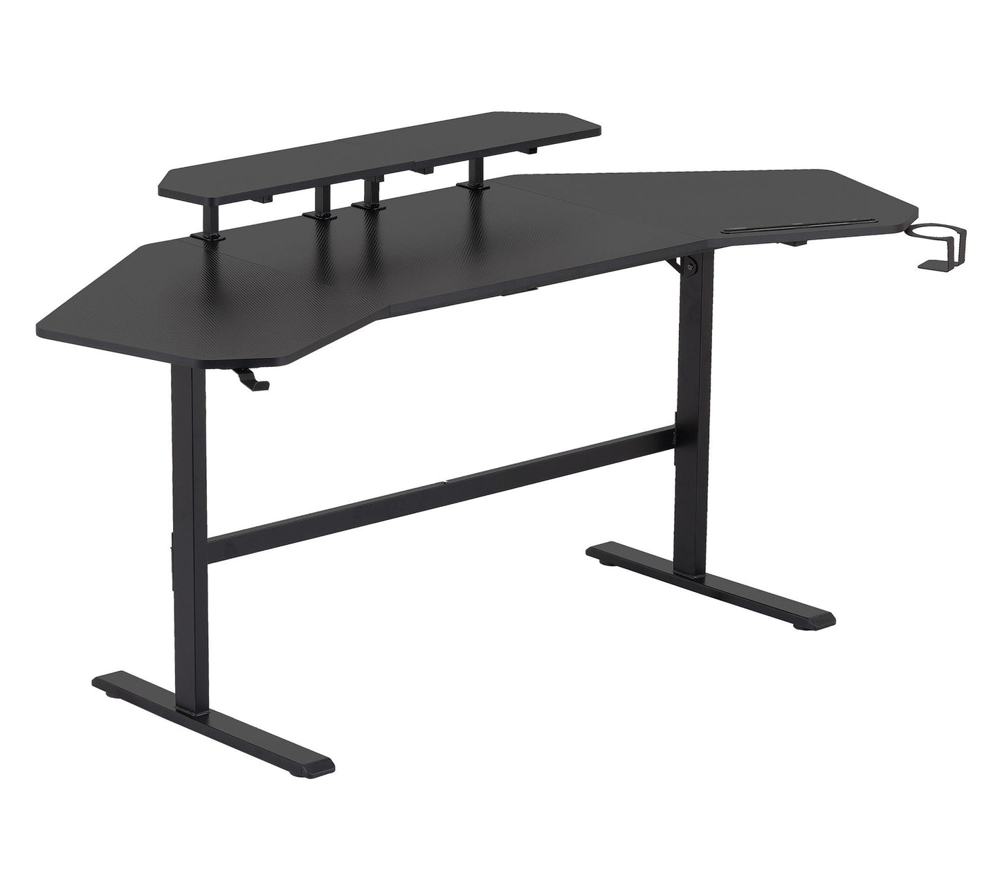 Techni Sport TS911D Gaming Desk w/ Shelves & Accessory Holder