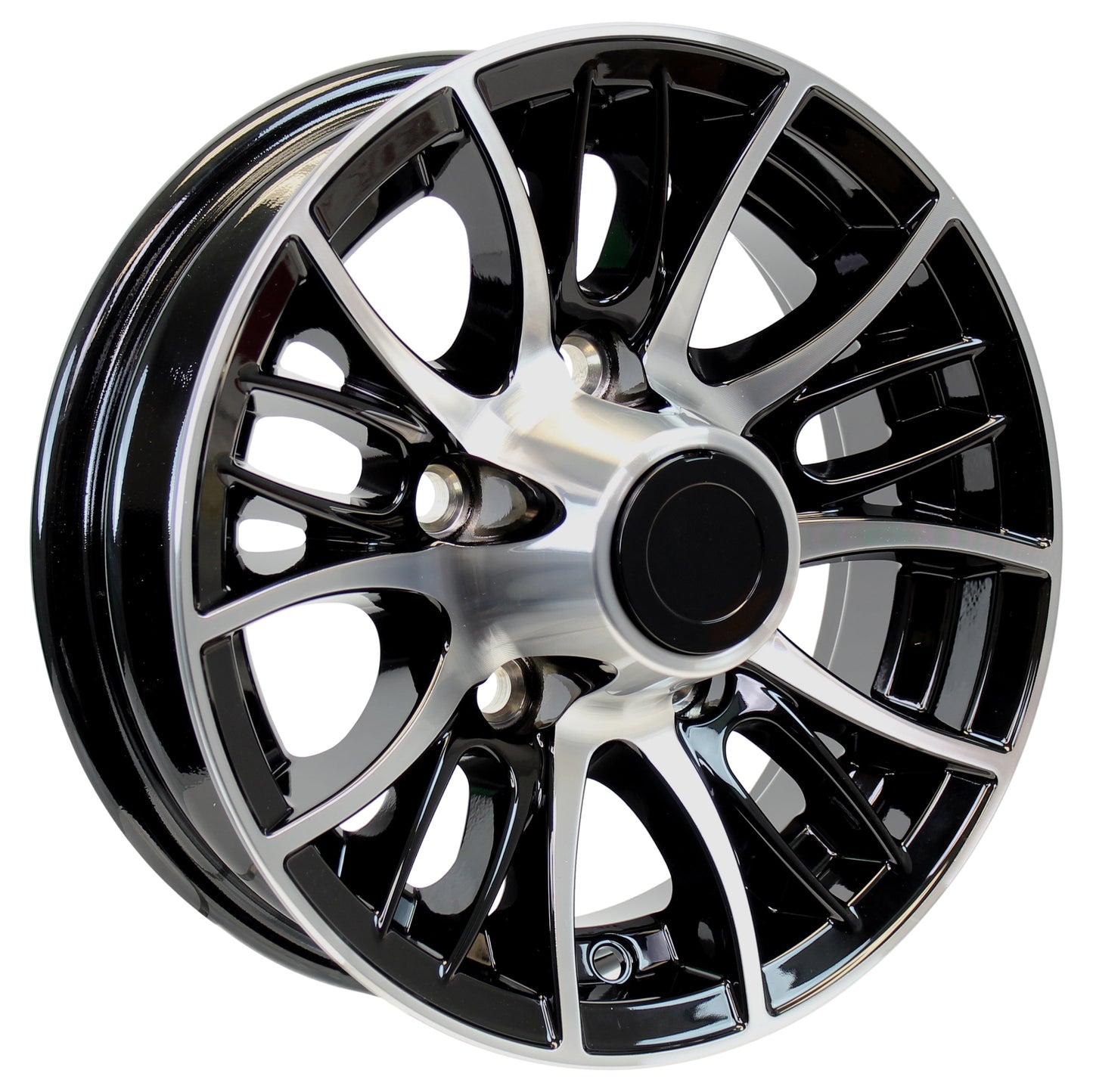 eCustomrim Aluminum Trailer Wheel 13X5 13 Inch Evolution Style 5 Lug On 4.5" Center Rim