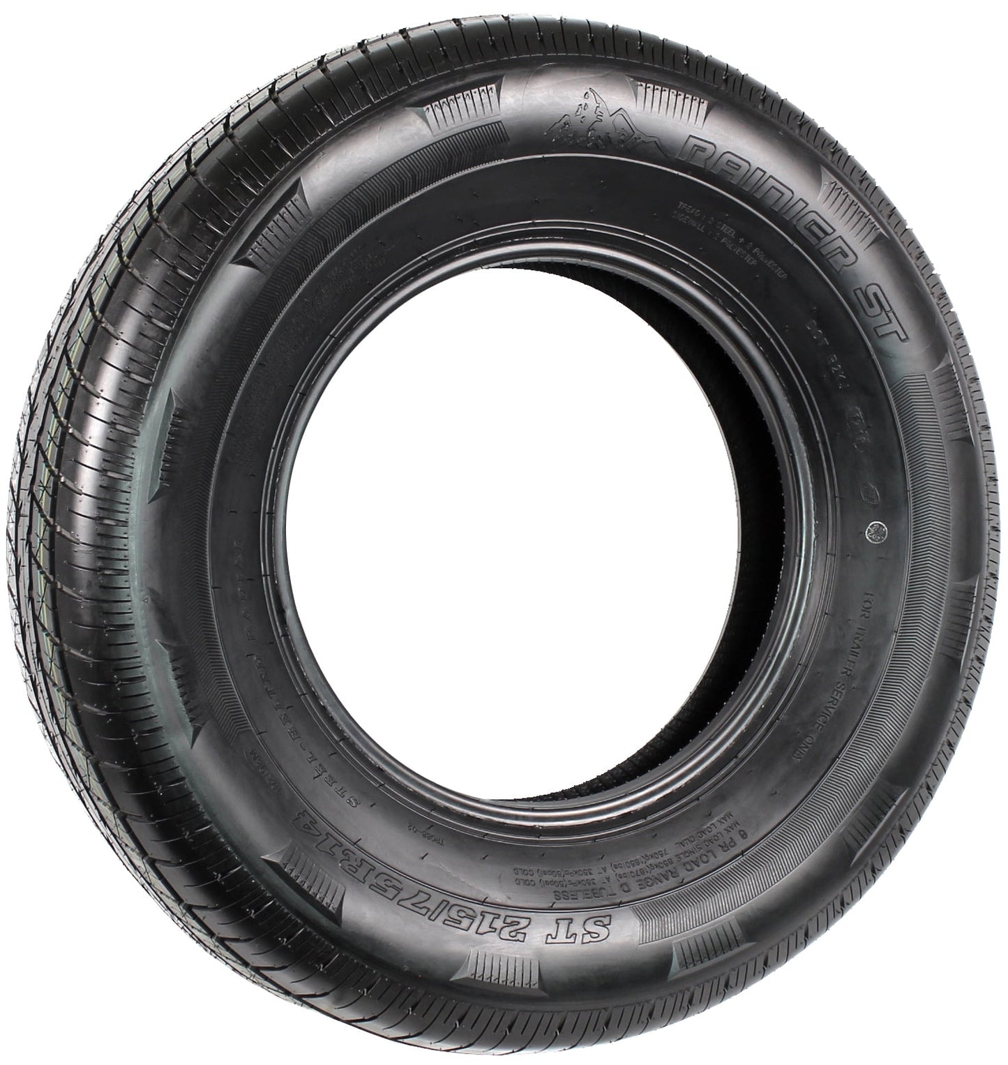 eCustomrim Radial Trailer Tire ST215/75R14 215/75R14 Load Range D 8 Ply - 6 Year Warranty