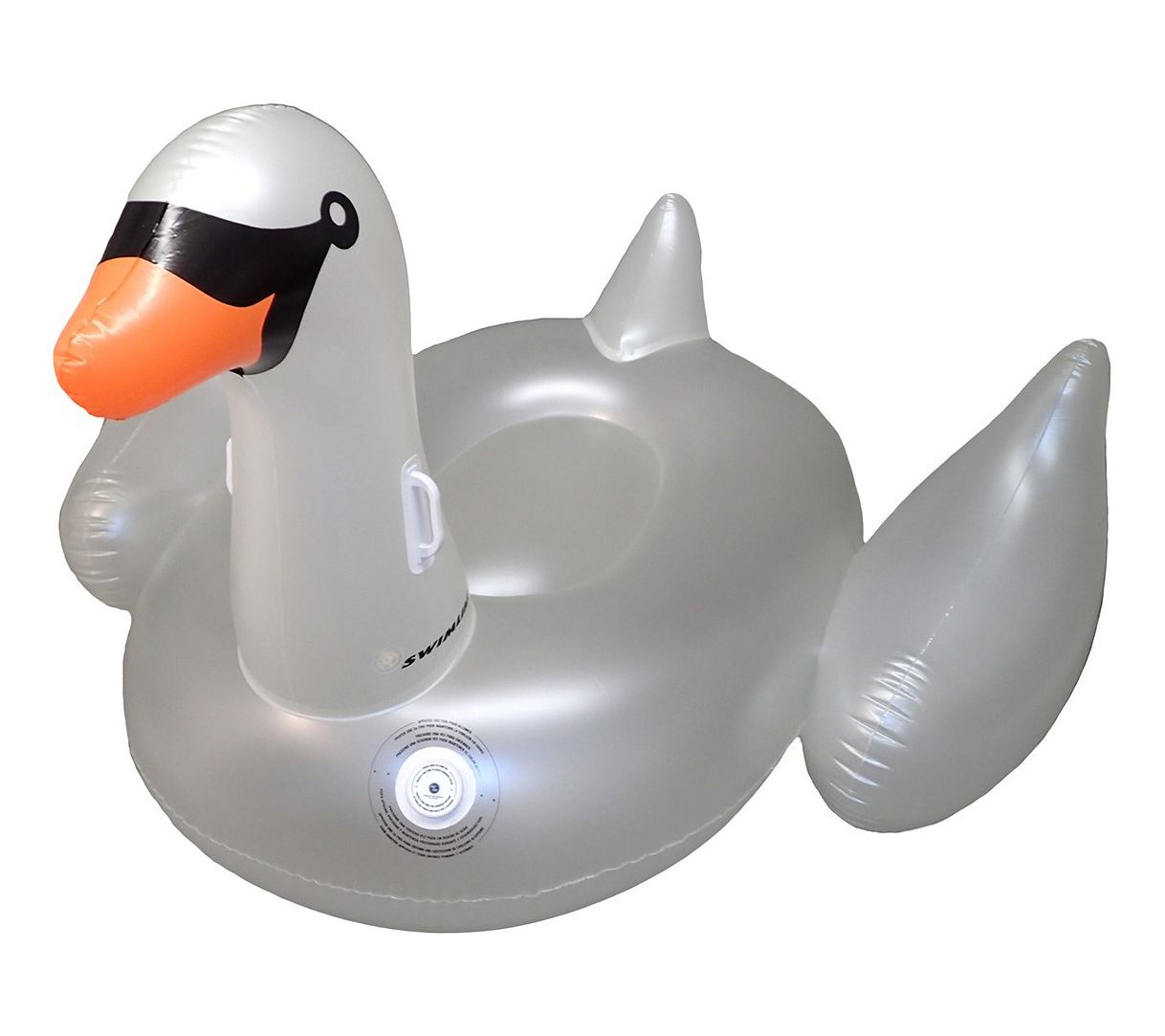 Swim Central 75" LED Lighted Swan Pool Float
