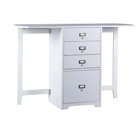 Windsor White Fold-Out Organizer & Craft Desk