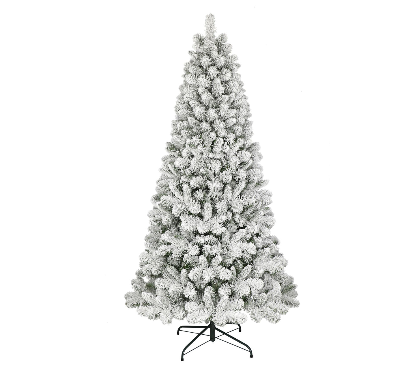Puleo 6' Flocked Virginia Pine Christmas Tree with Stand