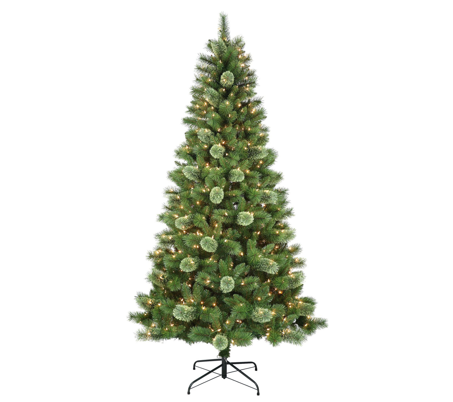 Puleo Pre-Lit 7.5' Western Pine Artificial Chri stmas Tree
