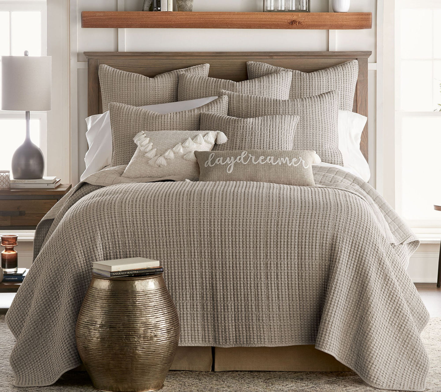 Mills Waffle Twin Bedspread Set by Levtex Home