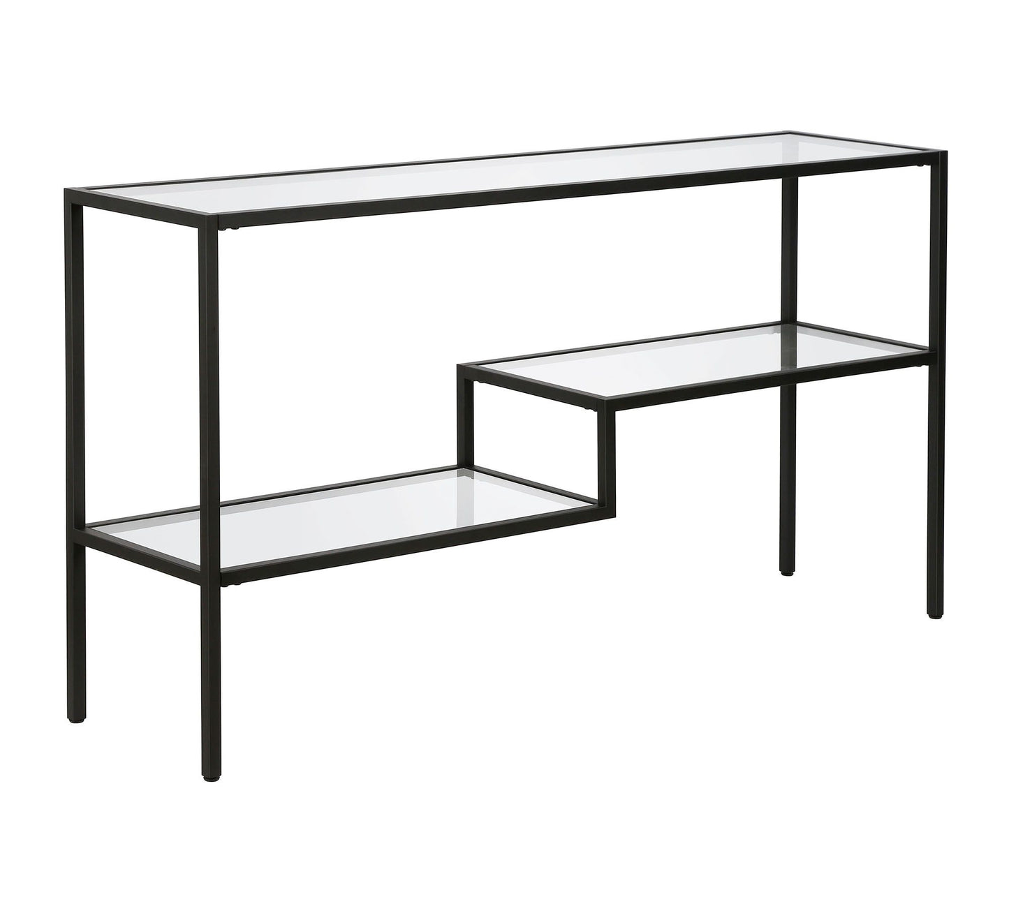 Hudson & Canal Lovett 55" Console Table with 2 Lower Shelves
