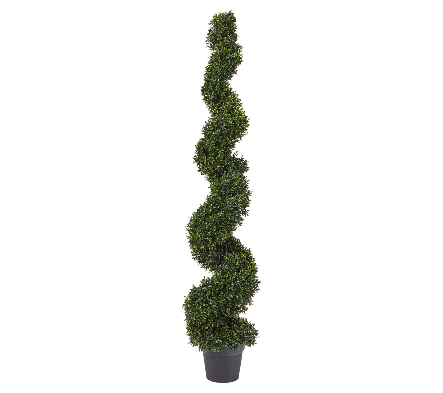 Nature Spring 5' Spiral Faux Boxwood Topiary