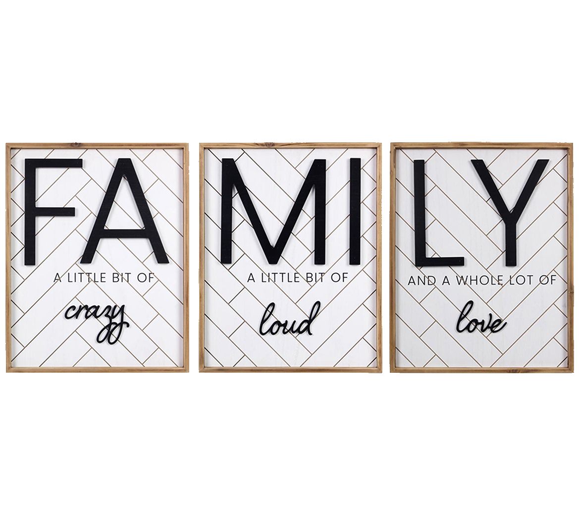 Young's Inc. 3-Piece Family Wall Sign