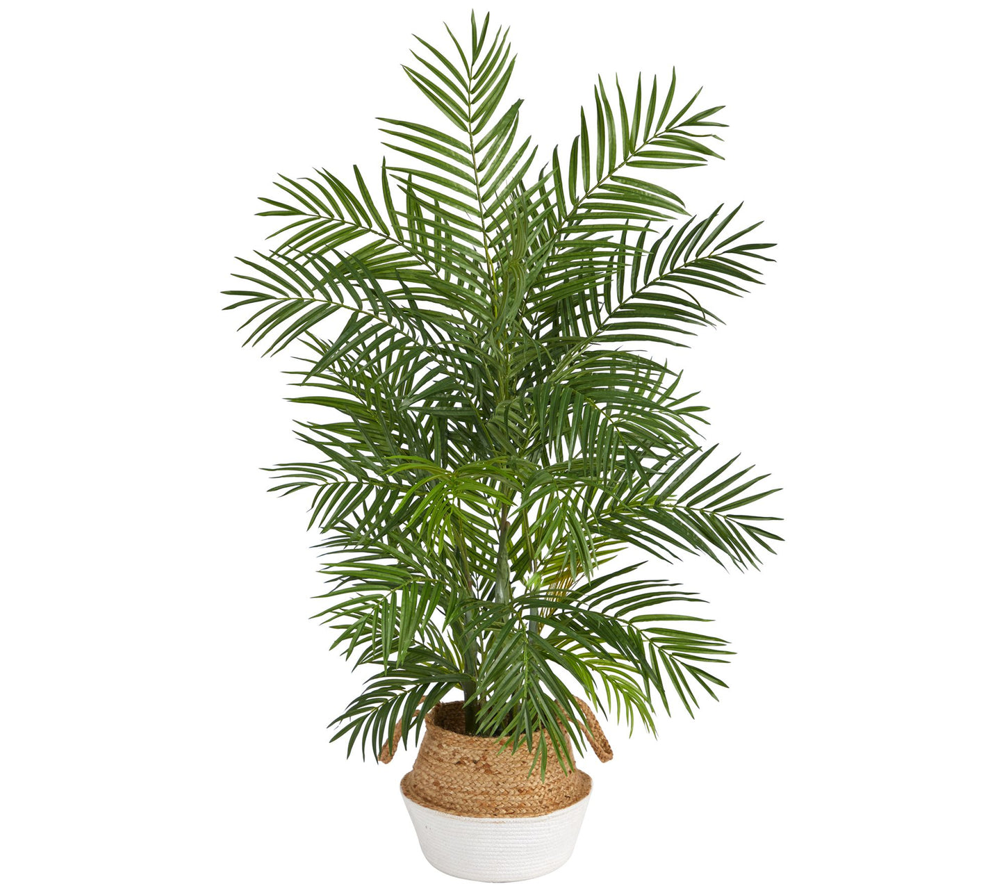 Nearly Natural 4' Areca Artificial Palm in Woven Planter