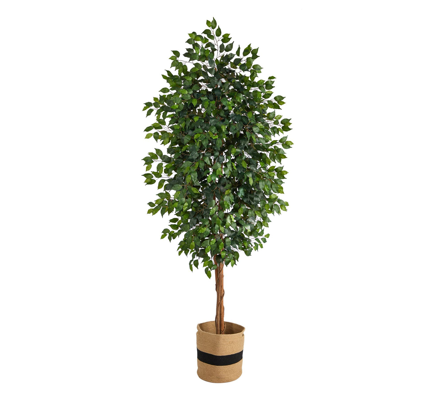 Nearly Natural 8' Ficus Cotton Planter