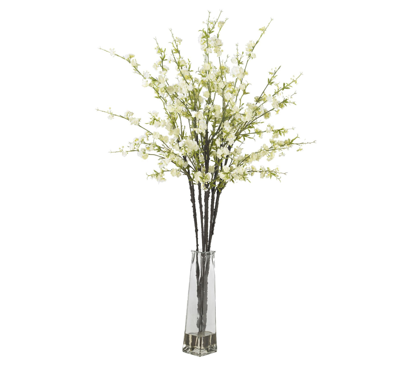 Nearly Natural Cherry Blossoms w/Vase Silk Flow er