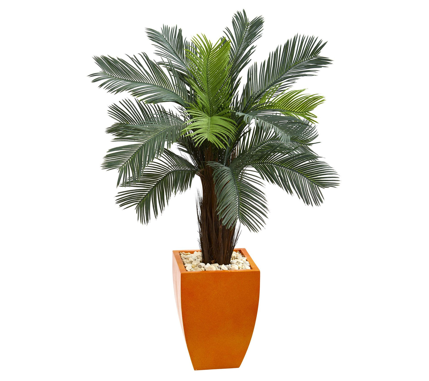 Nearly Natural 4.5' Cycas Tree in Planter (Indoor/Outdoor)