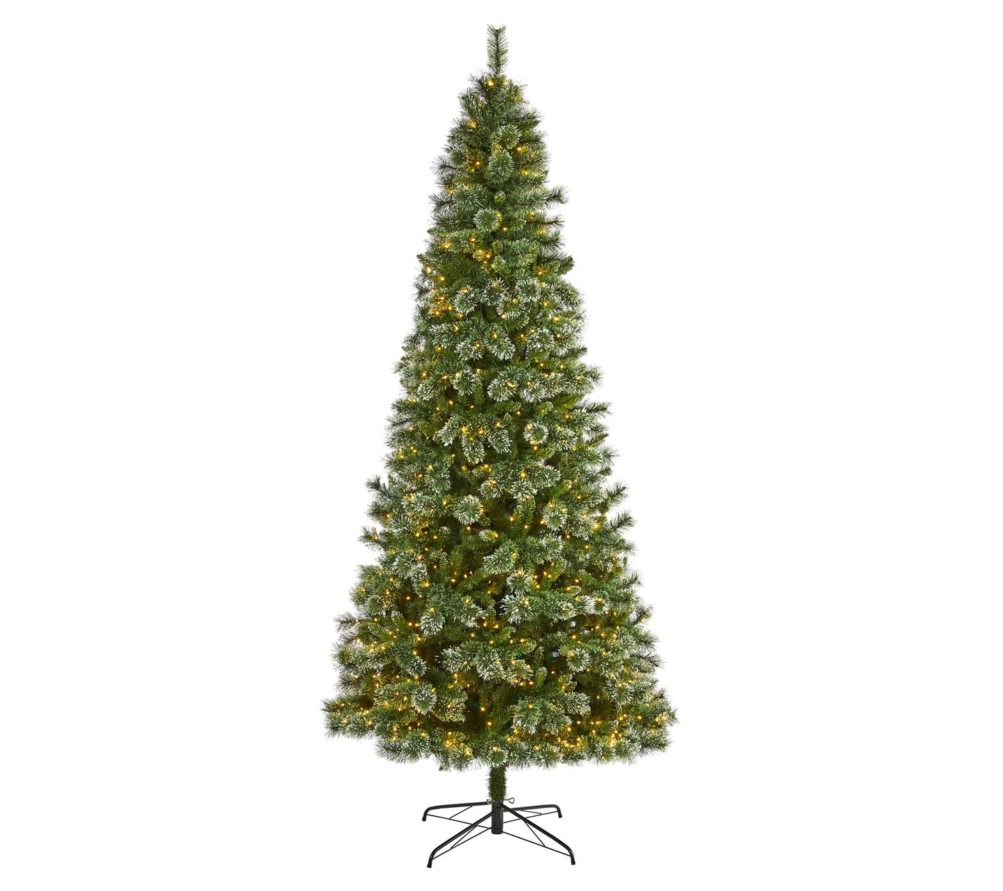 Nearly Natural 9' Wisconsin Slim Snow Tip Pineree w/800 LED